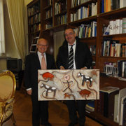 Andrea Benetti e il prof. Louis Godart al Quirinale