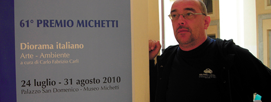 Andrea Benetti al Museo Michetti durante la partecipazione alla LXI edizione dell’omonimo Premio